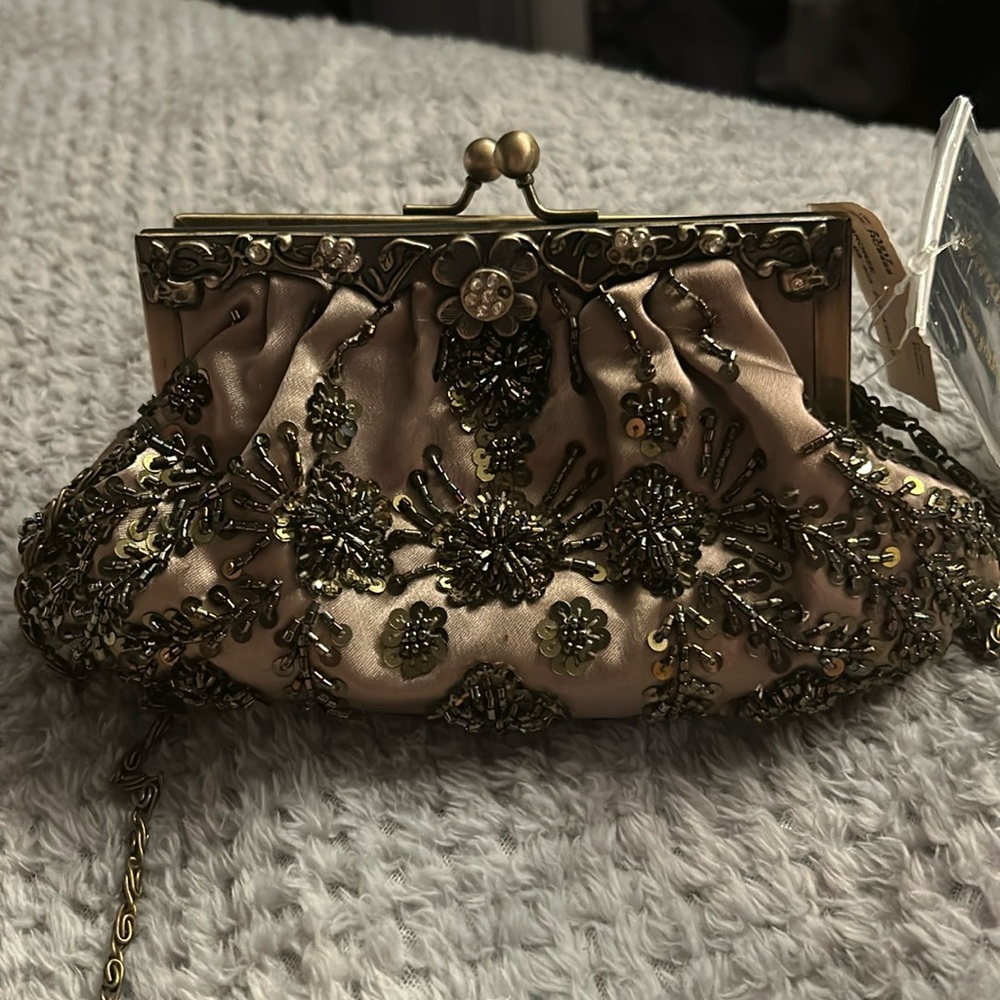 NWT d’margeaux beaded clutch